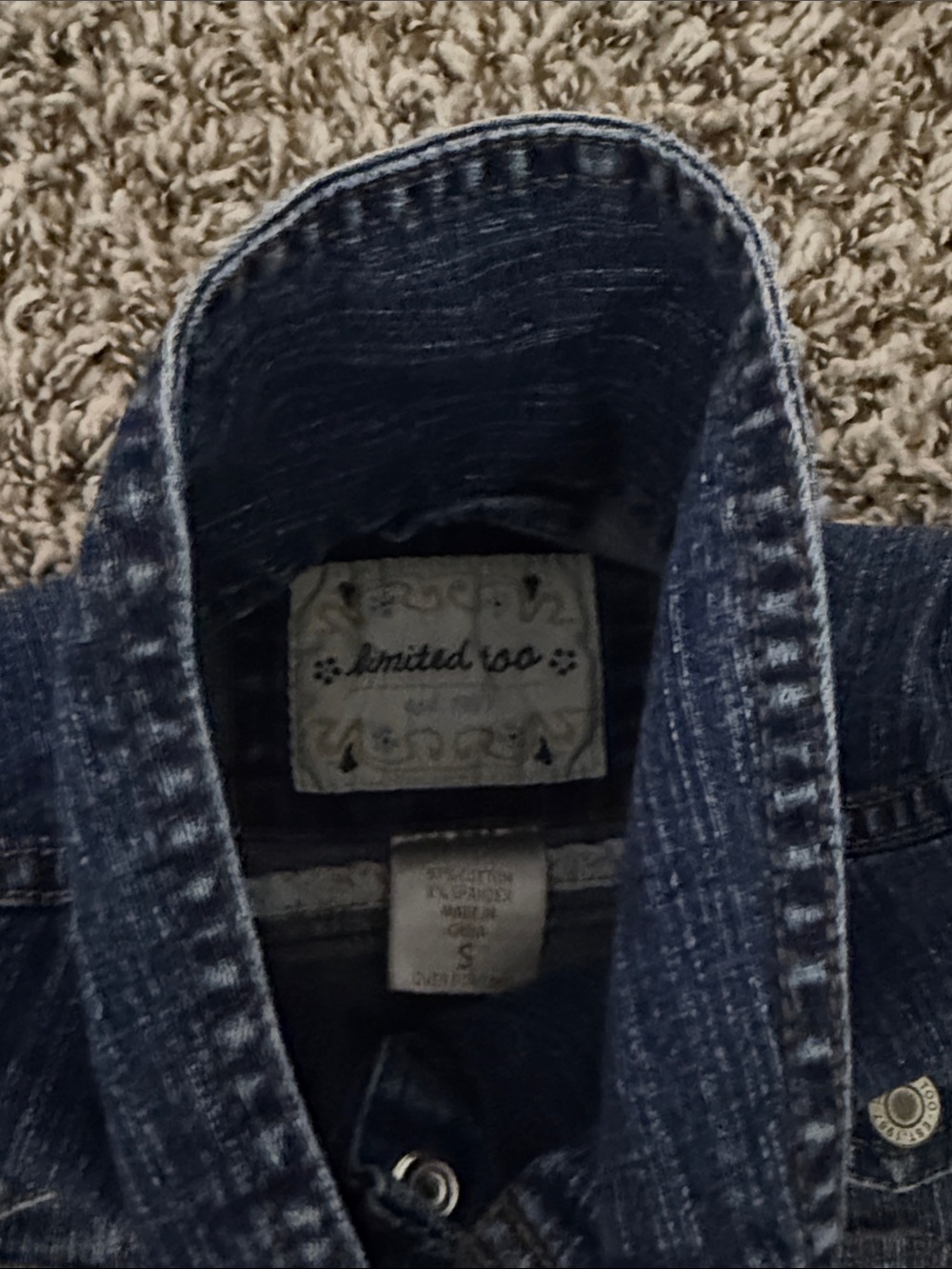 Vintage Limited Too Girls Denim Jacket - Picture 4 of 5